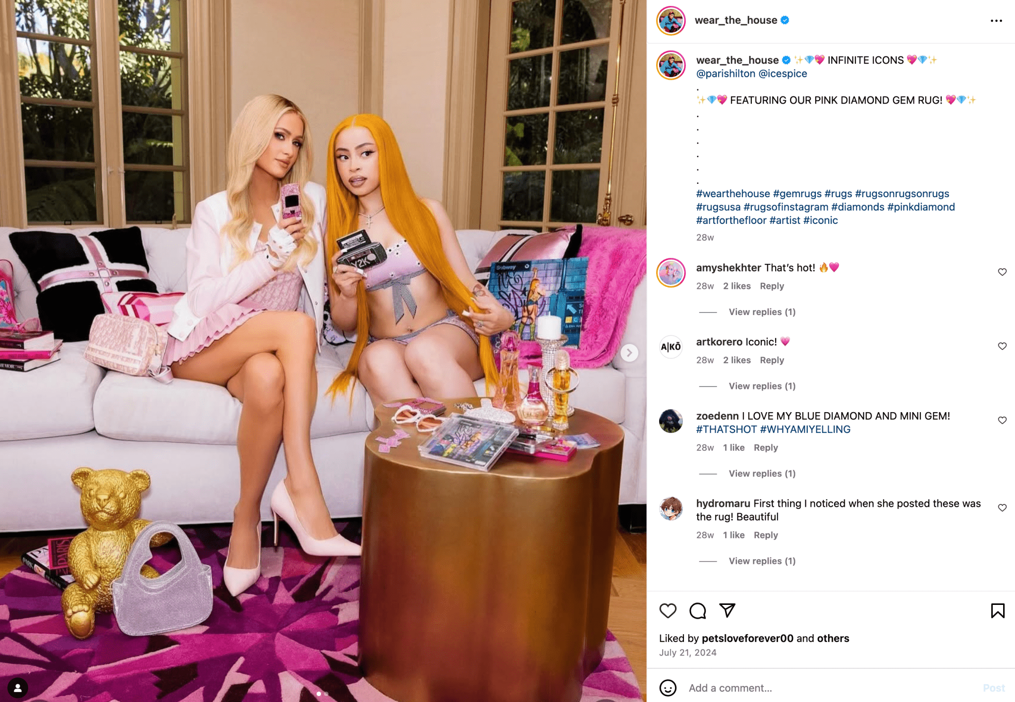 ✨💎💖 INFINITE ICONS 💖💎✨ @parishilton @icespice on IG - Wear The House