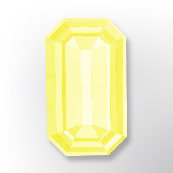 Lemon Quartz Emerald Gem Rug