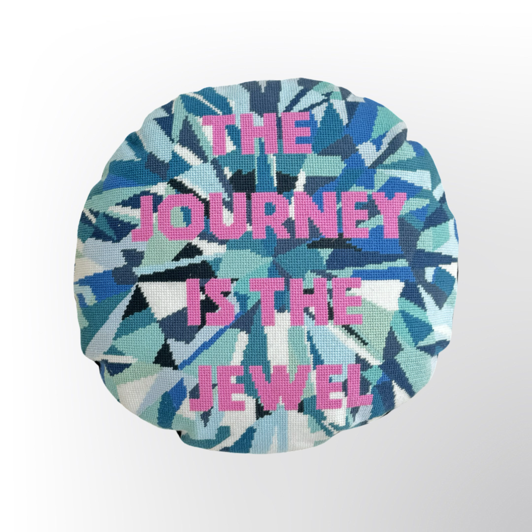 The JOURNEY IS THE JEWEL PILLOW