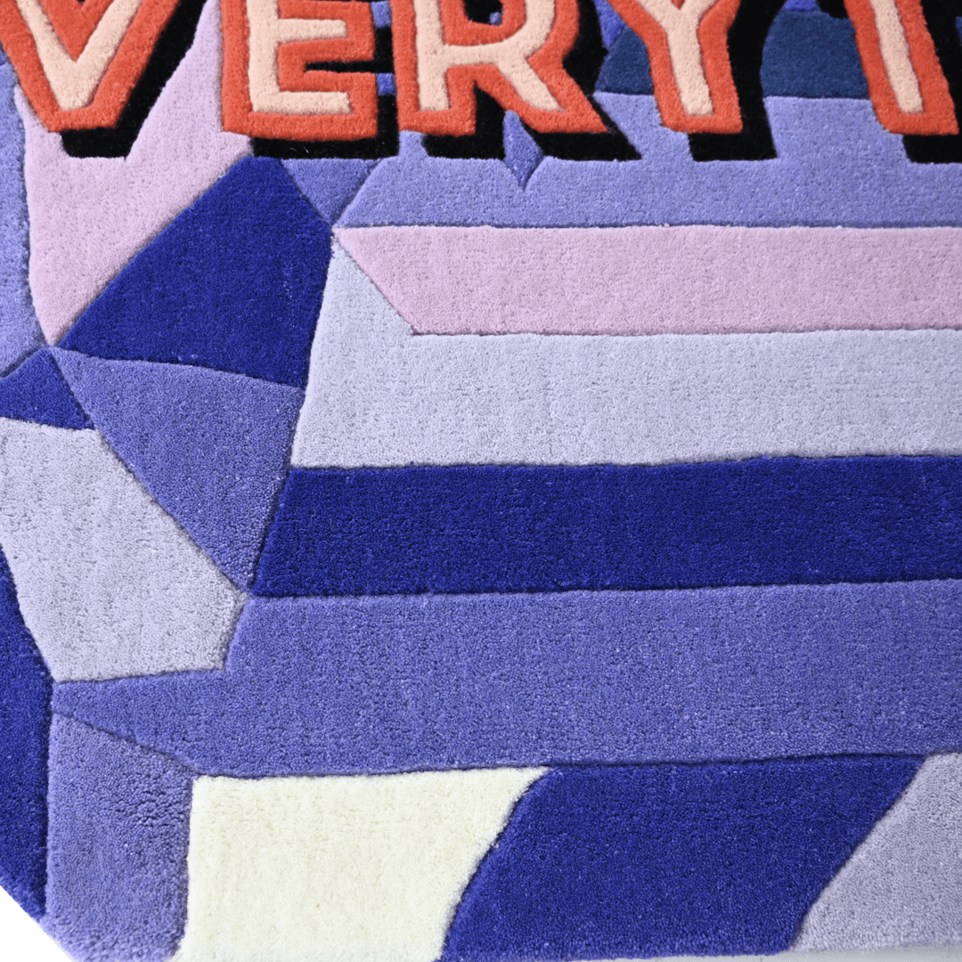 "ALL I EVER WANTED WAS EVERYTHING" CUSTOM GEM RUG - Wear The House