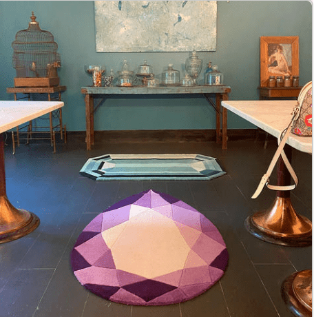 Amethyst Drop Gem Rug - Wear The House