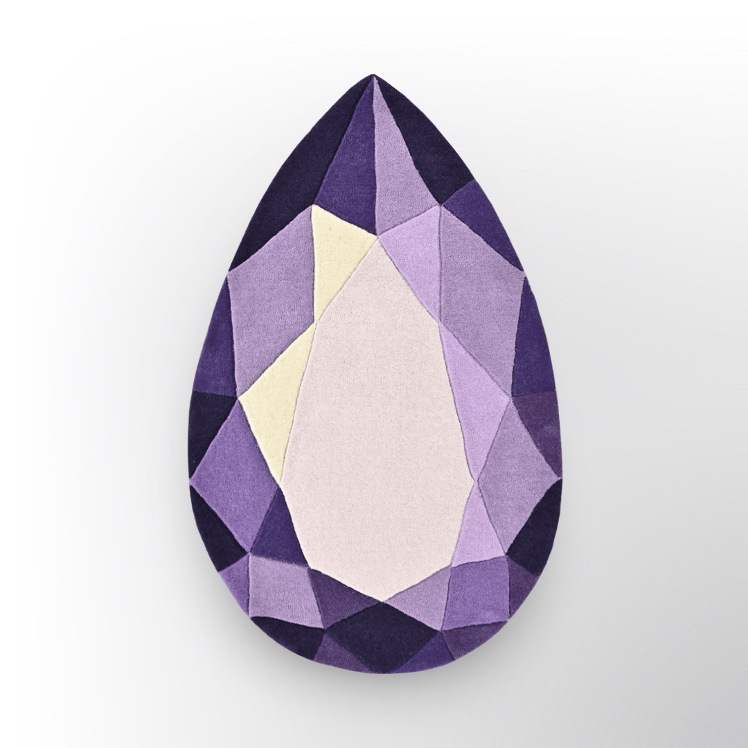 Amethyst Drop Gem Rug - Small - Wear The House