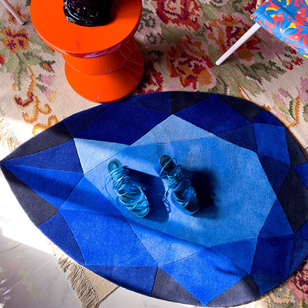 Blue Sapphire Gem Cluster Rugs (Set of 3) - Save over 10% - Wear The House