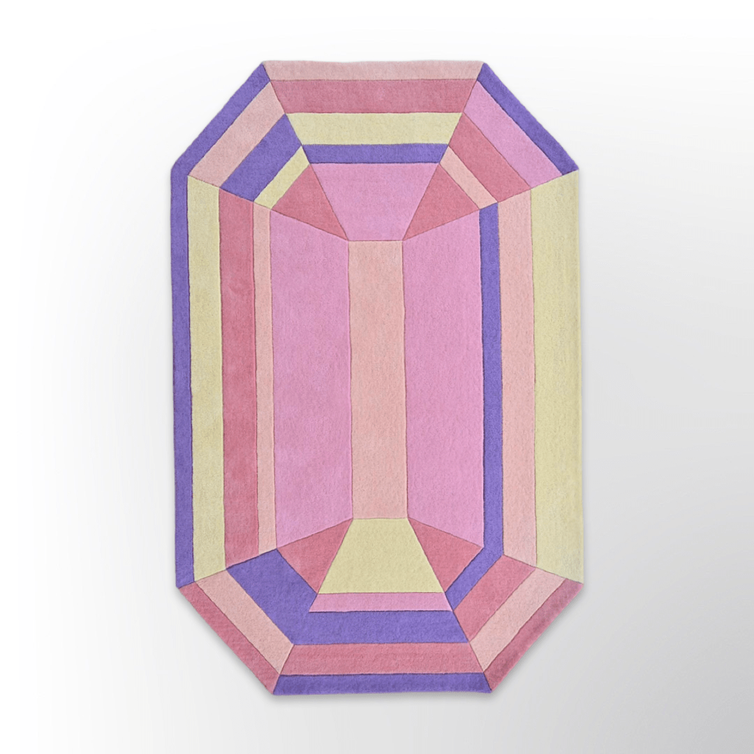 Pastel Prism Emerald Gem Rug - Wear The House