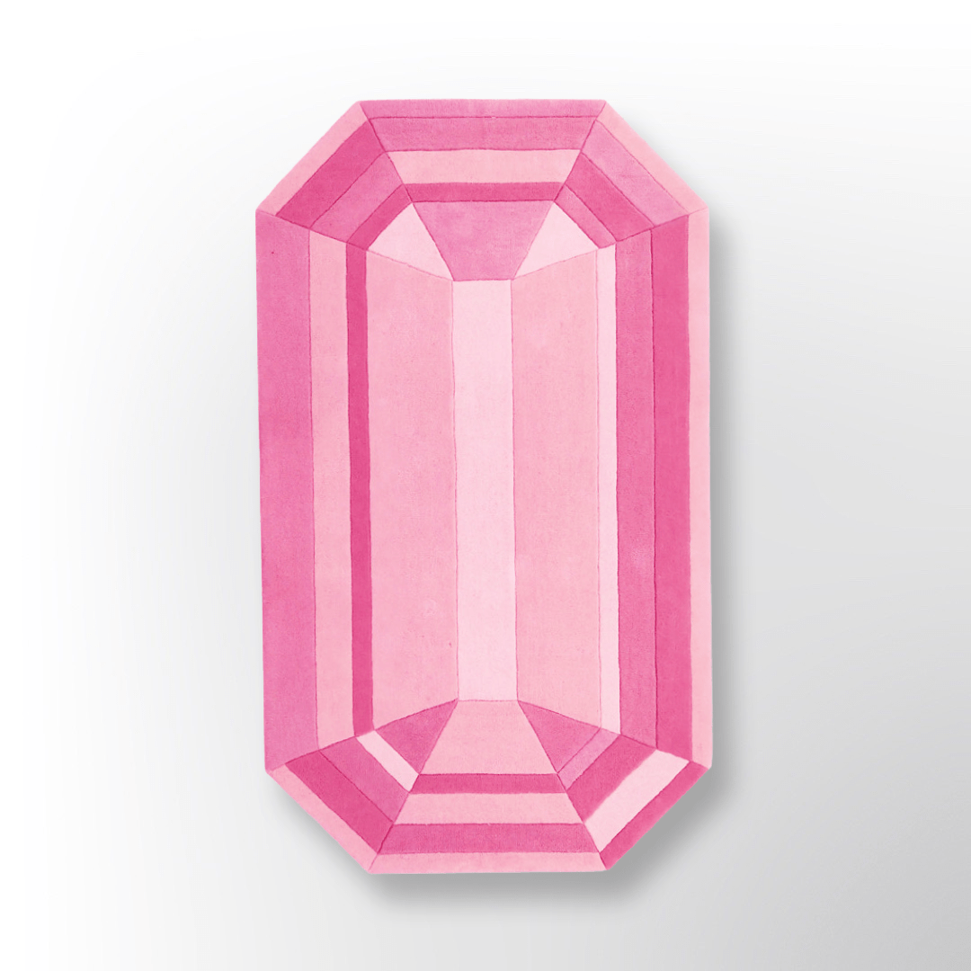 Rose Quartz Emerald Gem Rug - Wear The House