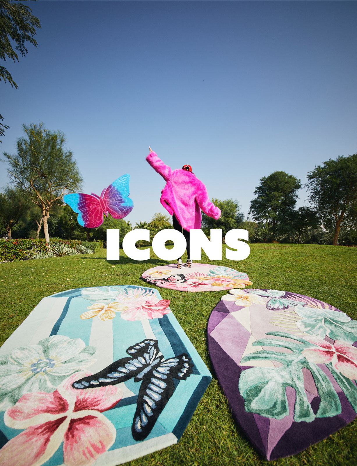 Rose Quartz Round ICON Gem Rug - Wear The House