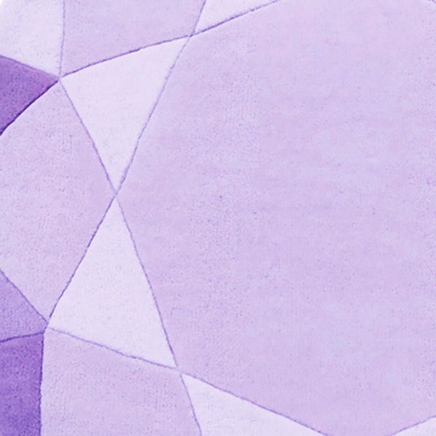 Amethyst Lilac Round Gem Rug - Wear The House
