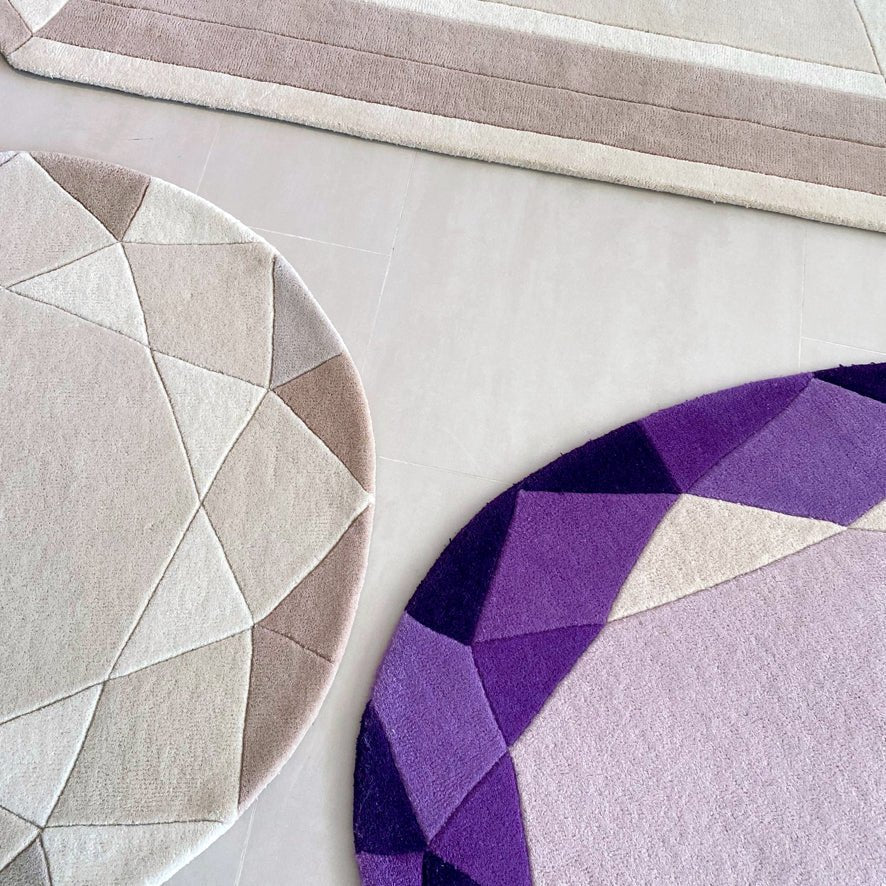 Beige Emerald Gem Rug - Wear The House