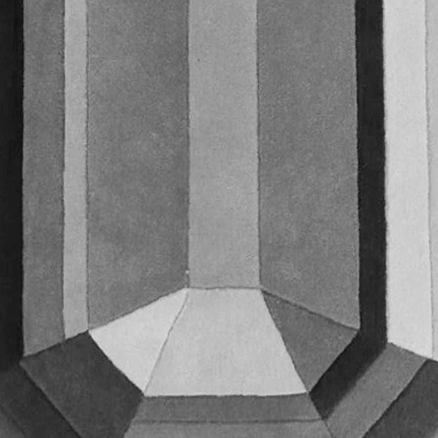 Silver Grey Emerald Gem Rug - Wear The House