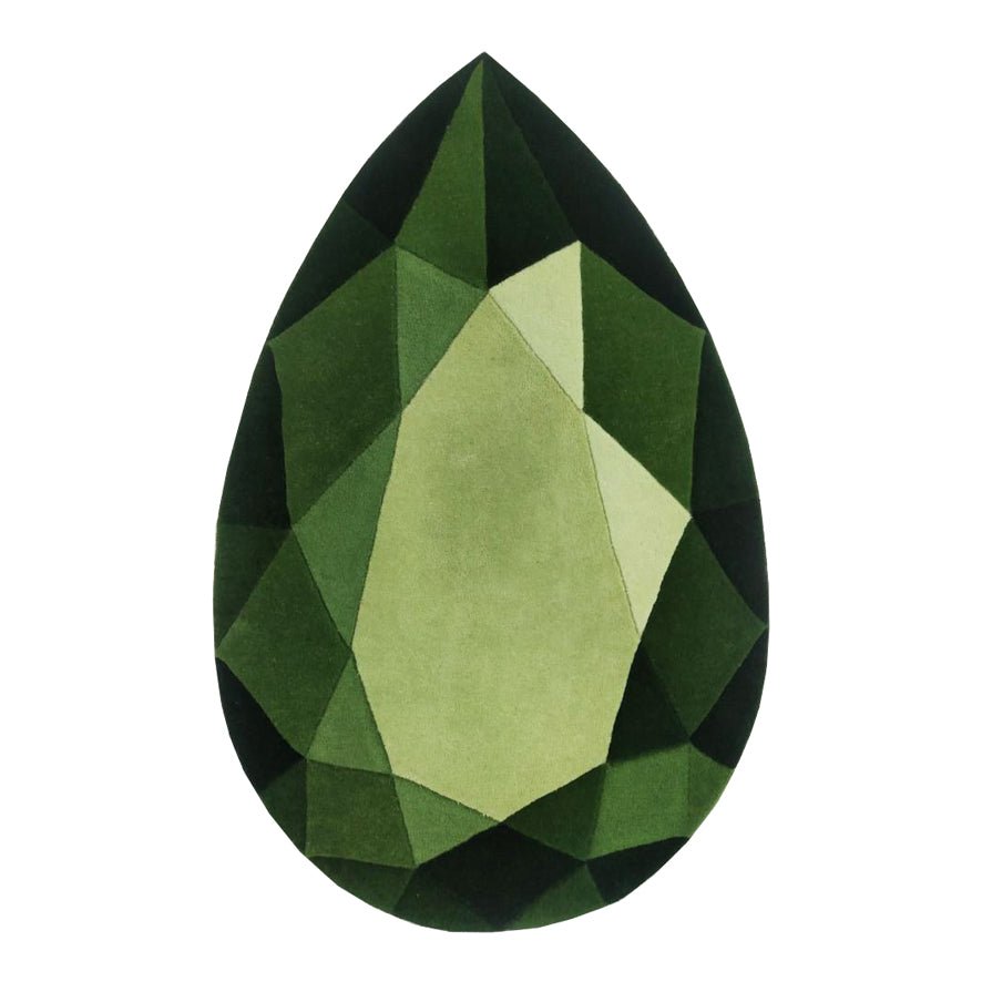 Tsavorite Garnet Drop Gem Rug - Wear The House