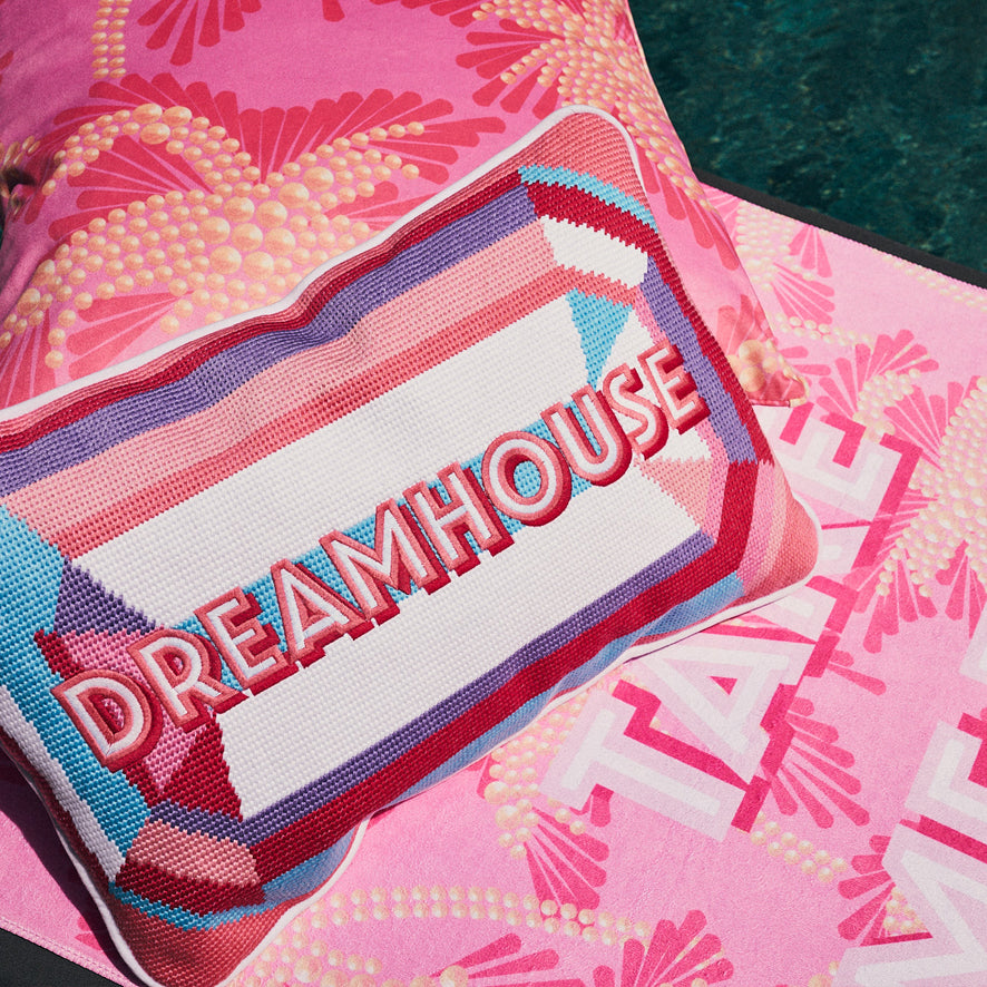SOLD OUT - The Dreamhouse Needlepoint Gem Pillow