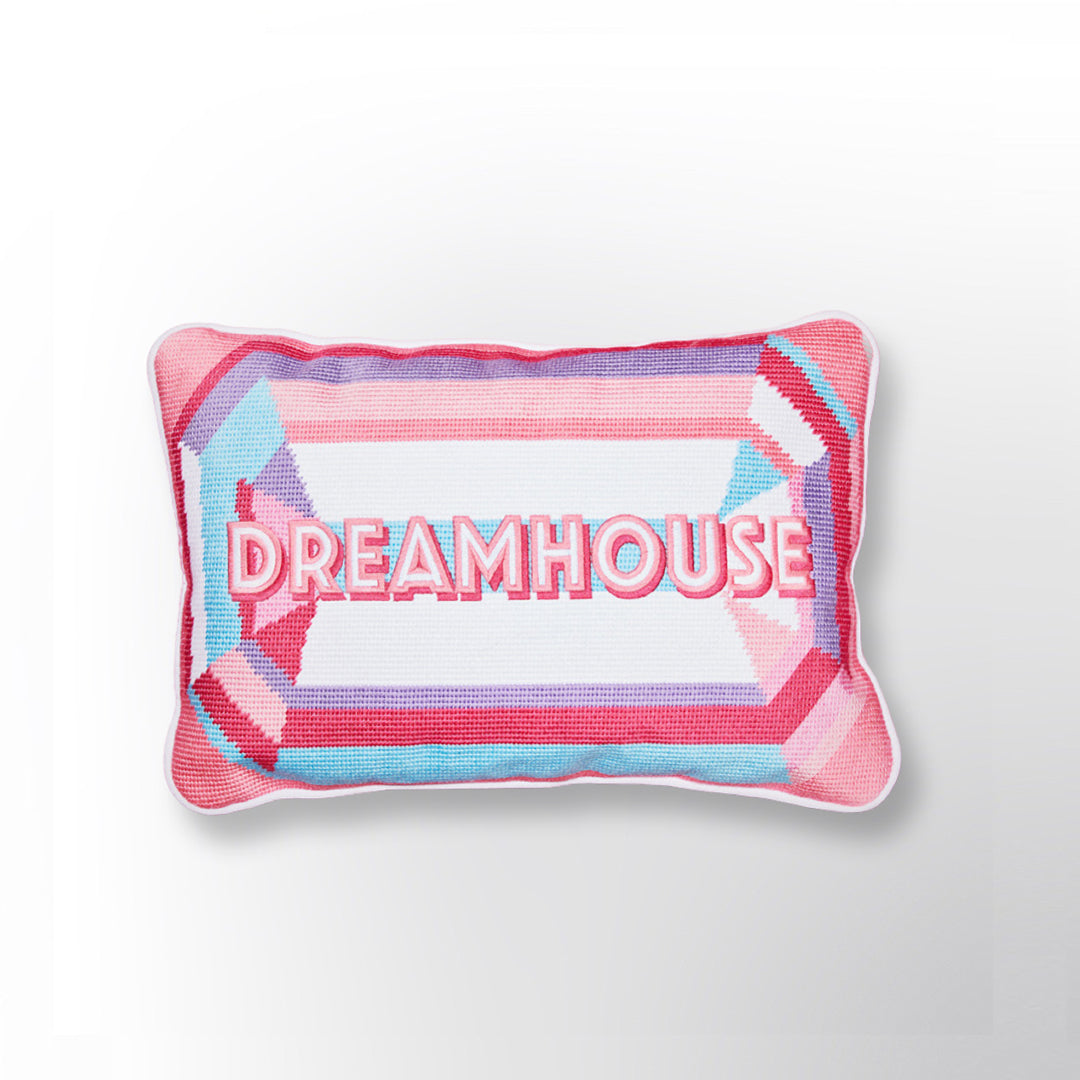 SOLD OUT - The Dreamhouse Needlepoint Gem Cushion