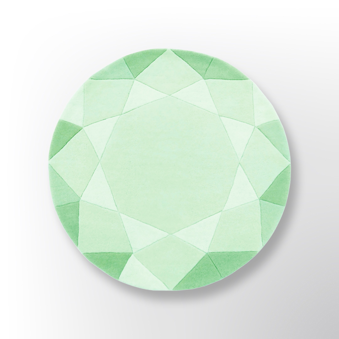 Aquamarine Mint Green Round Gem