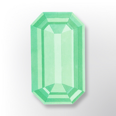 Aquamarine Mint Green Emerald Gem Rug