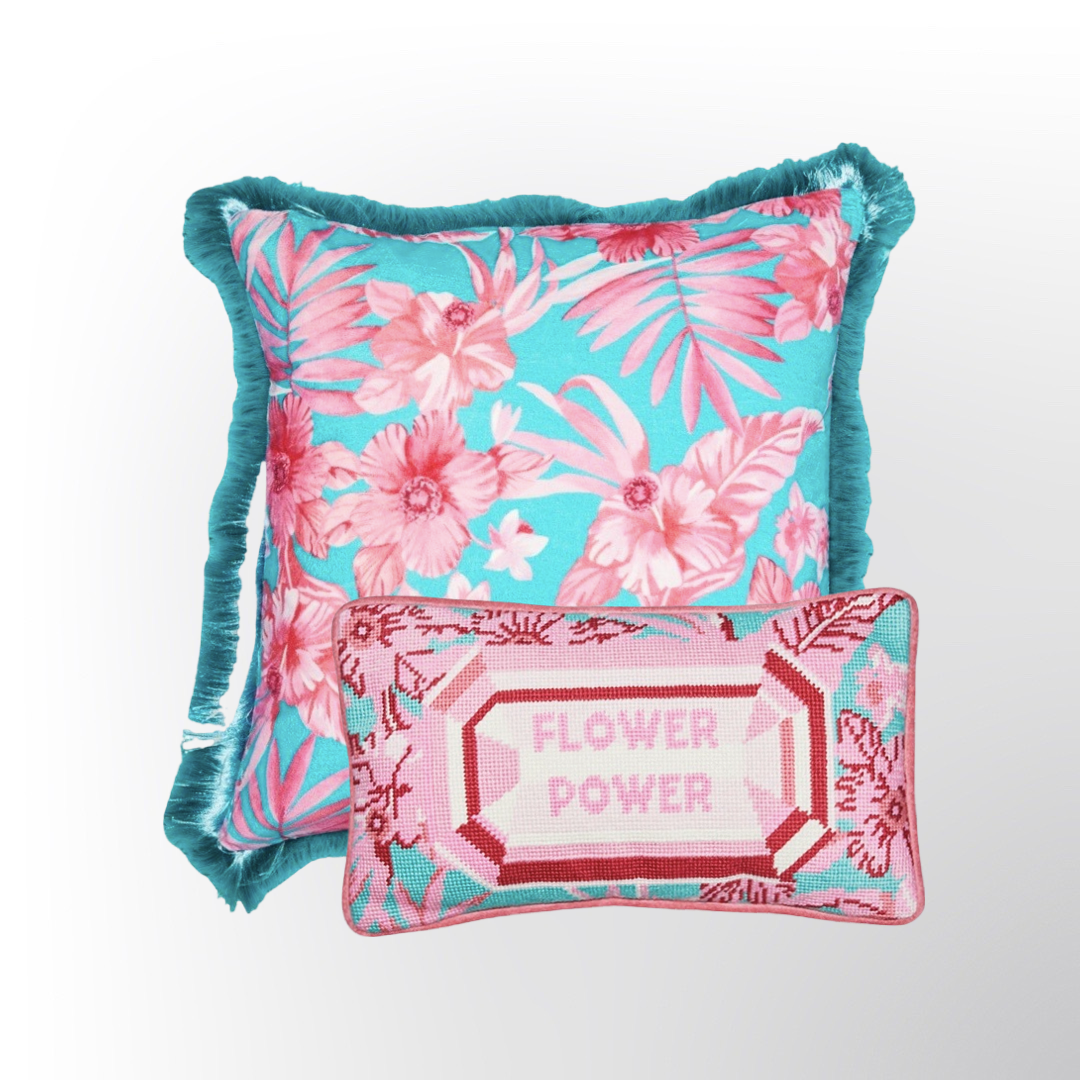 Tropical Floral & Flower Power Pillow bundle - save over 30%