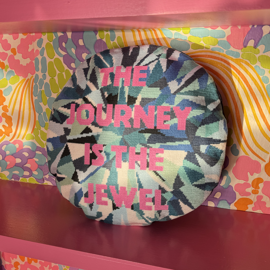 The JOURNEY IS THE JEWEL PILLOW