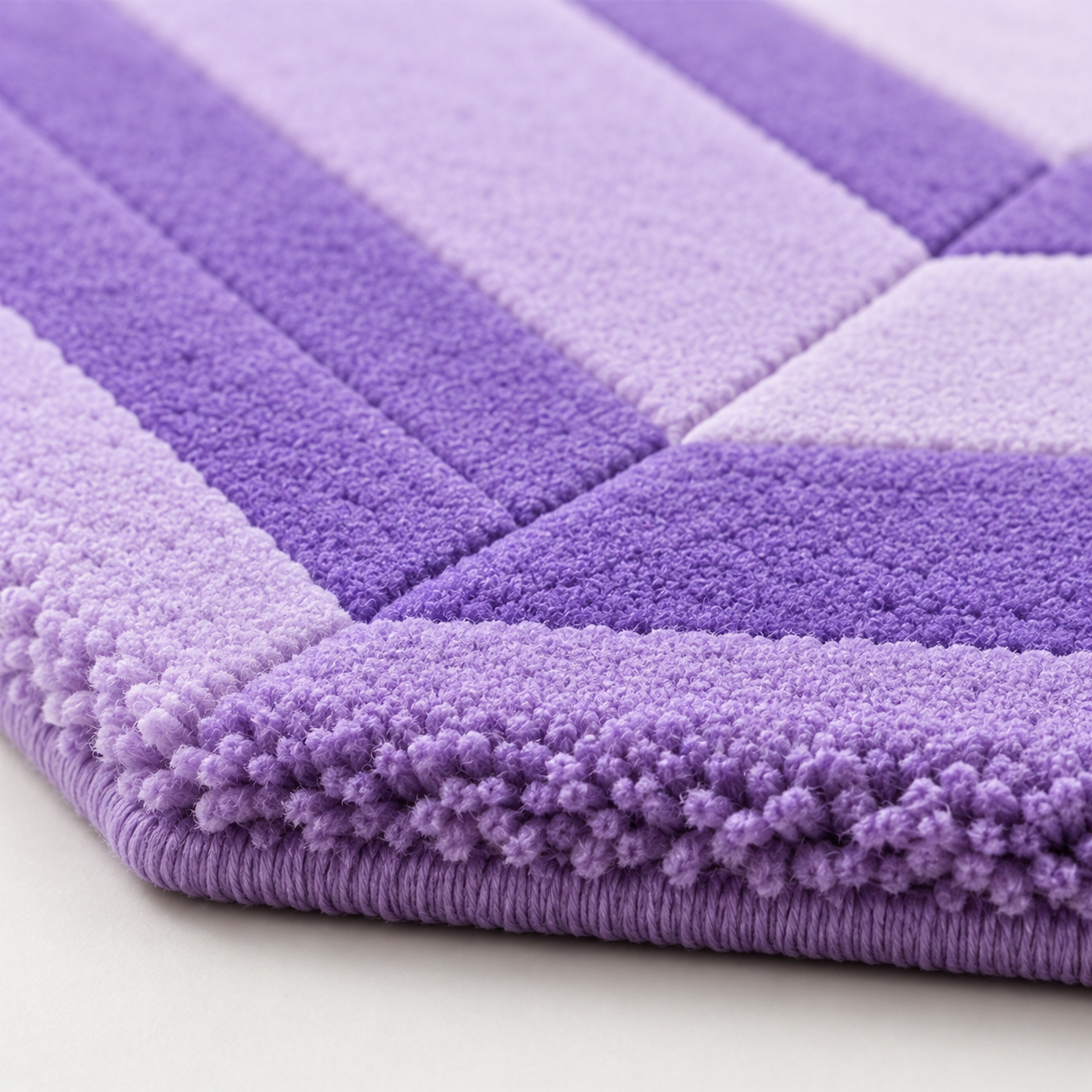 Amethyst Lilac Emerald Gem Rug