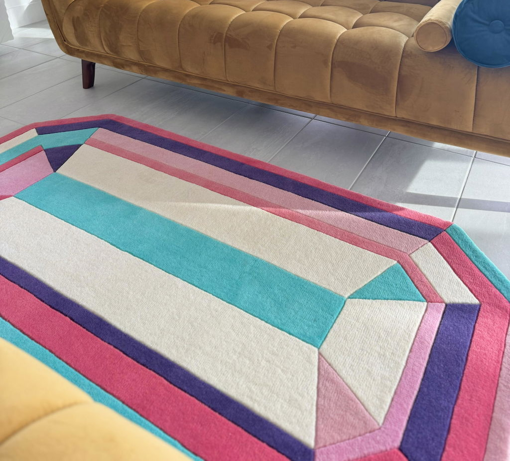 Bubblegum Emerald Gem Rug