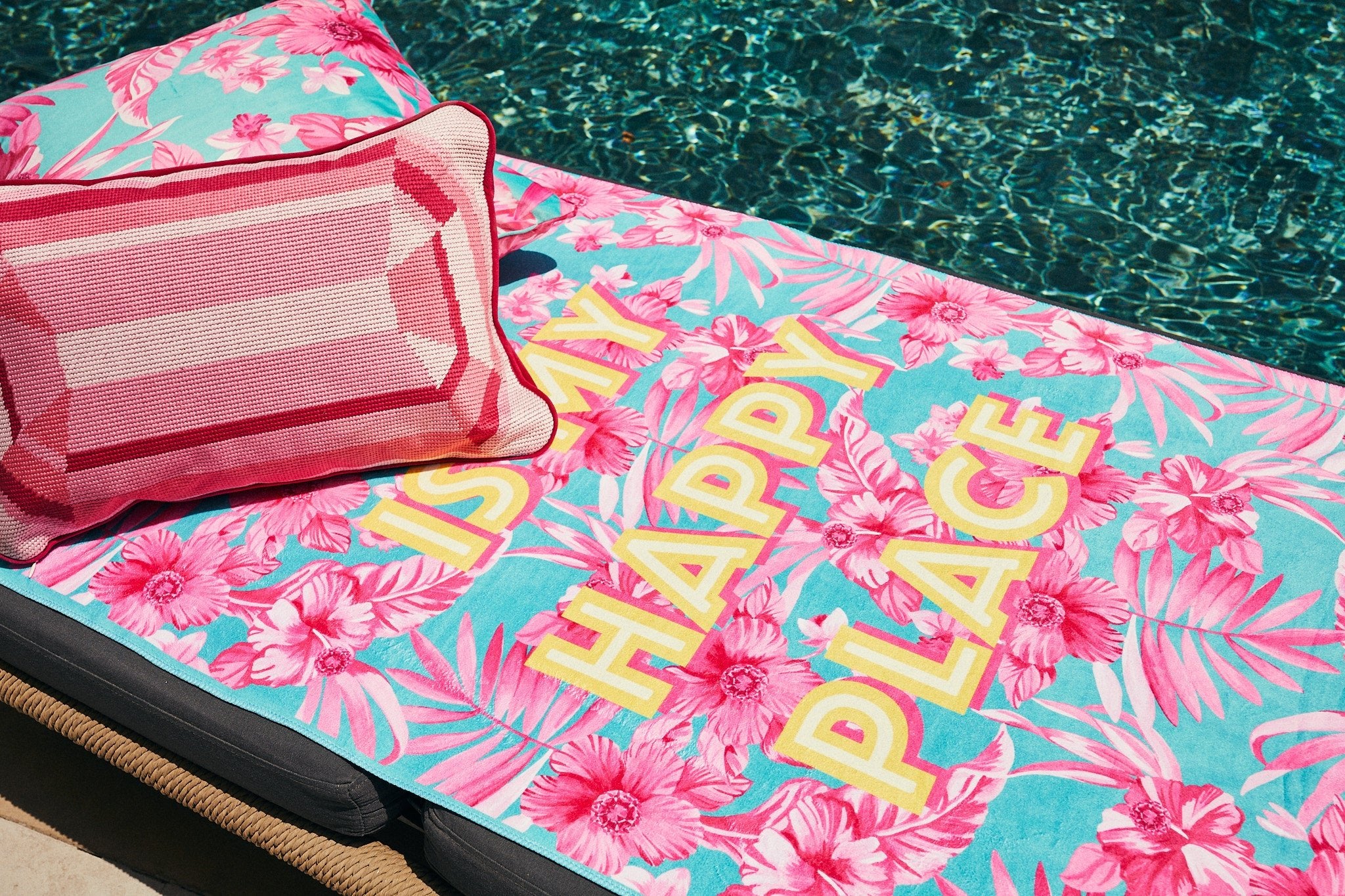 "This is My Happy Place" Beach Towel - Wear The House