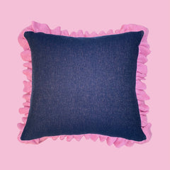 Friendship Knitted Rose Cushion